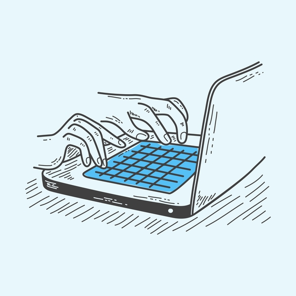 Look at keyboard's thumbnail